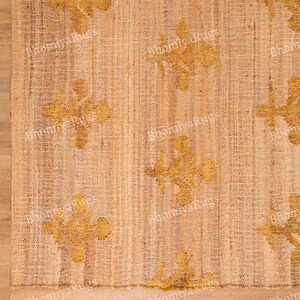 Handgefertigter Teppich aus Jute und Baumwolle im Boho-Stil Bild 12