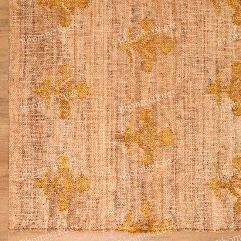 Handgefertigter Teppich aus Jute und Baumwolle im Boho-Stil Bild 12