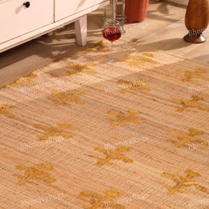 Handgefertigter Teppich aus Jute und Baumwolle im Boho-Stil Bild 10