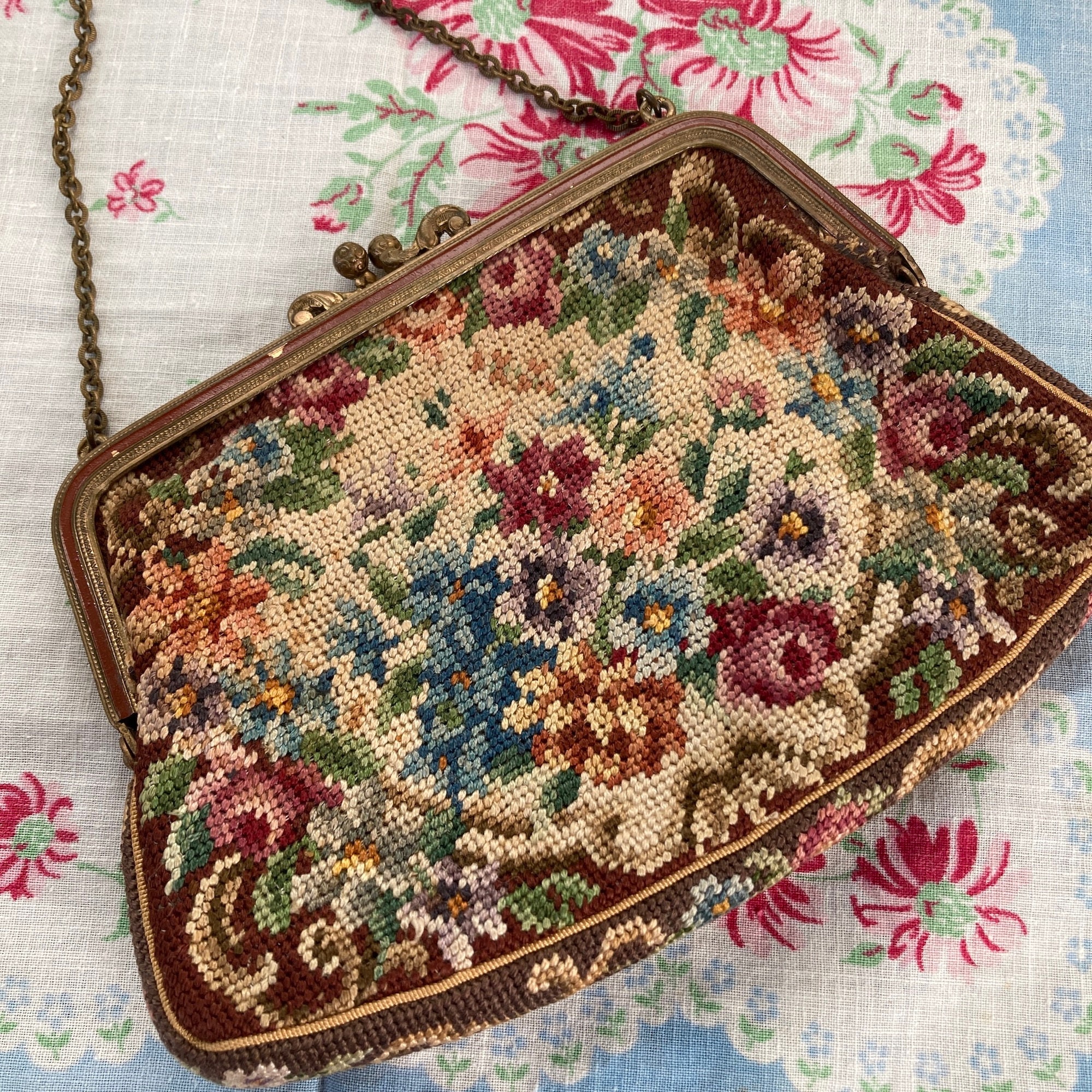 4 labores de petit point vintage hechas a mano, - Buy Antique tapestries on  todocoleccion