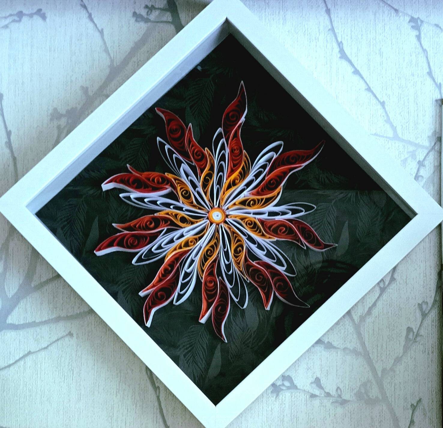 Art Quilling Flower Fire