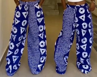 Already made African print Palazo trouser for black women.