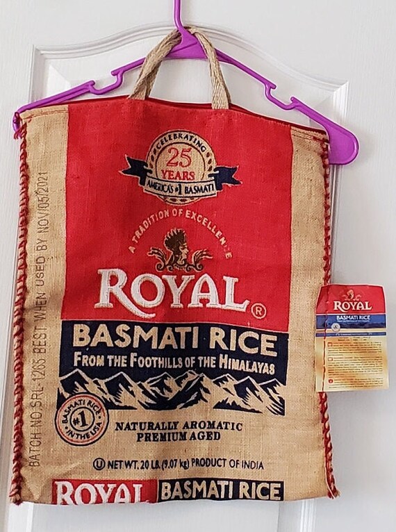 Royal Basmati Rice Burlap Bag