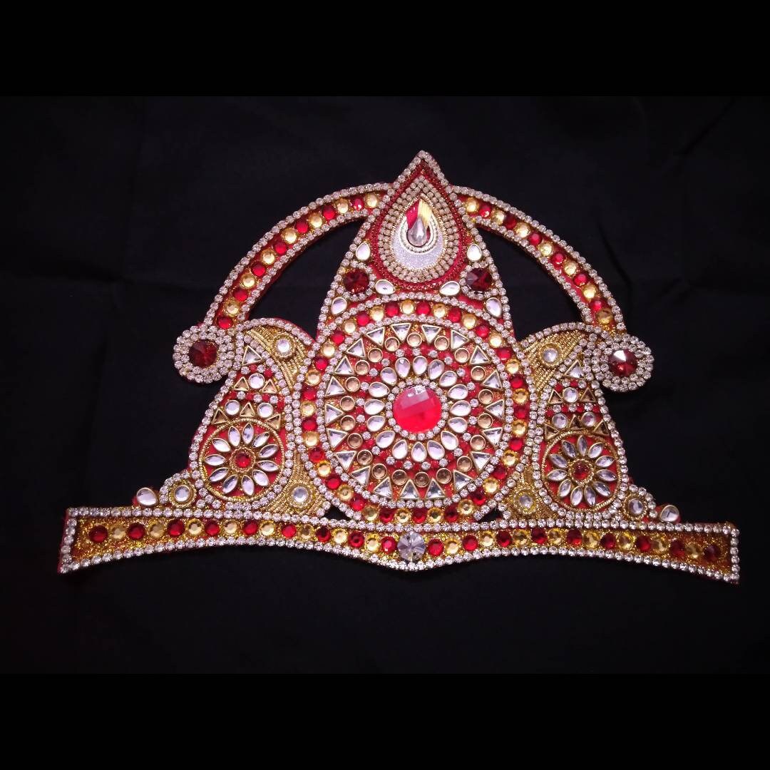 Crown of God-mukut-taj-used in Temple Items. Handmade Mukut. - Etsy