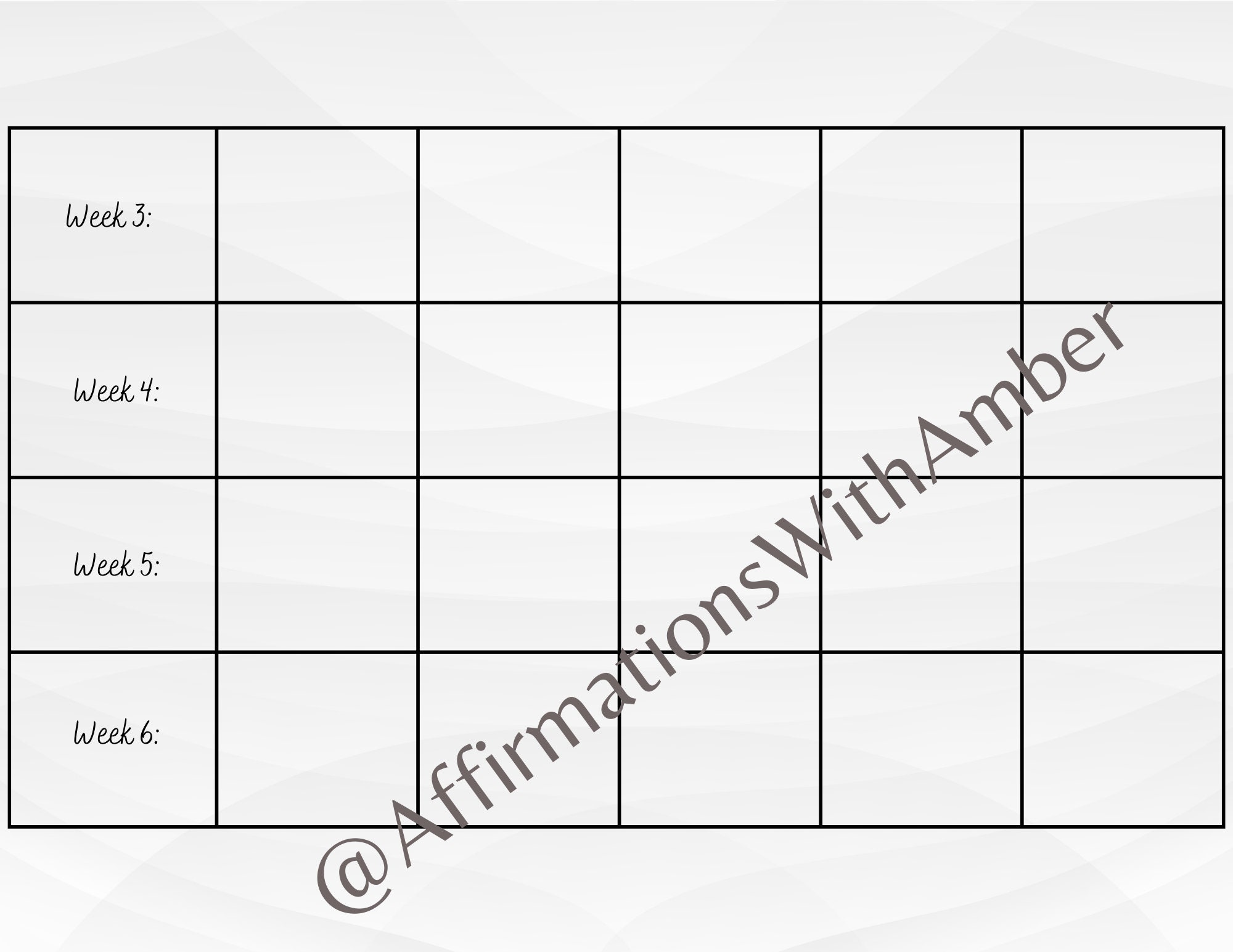 Week Data Tracker Simplified 12 Week Year Tracker_classic Vibes - Etsy