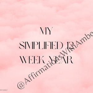 Simplified 12 Week Year Tracker_Pink Vibes