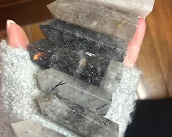 Small Black Tourmaline Towers