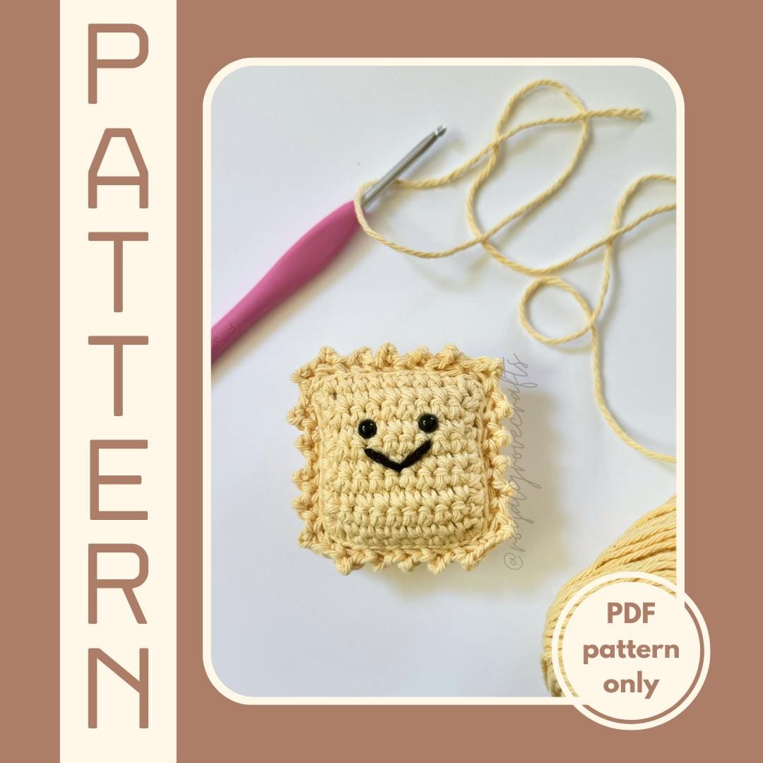Ravioli Amigurumi Crochet Pattern (PDF Pattern)