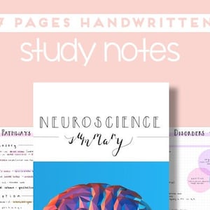 Résumé manuscrit des neurosciences - Ensemble complet