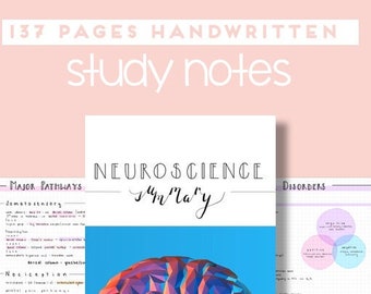 Resumo manuscrito de neurociência - Pacote completo
