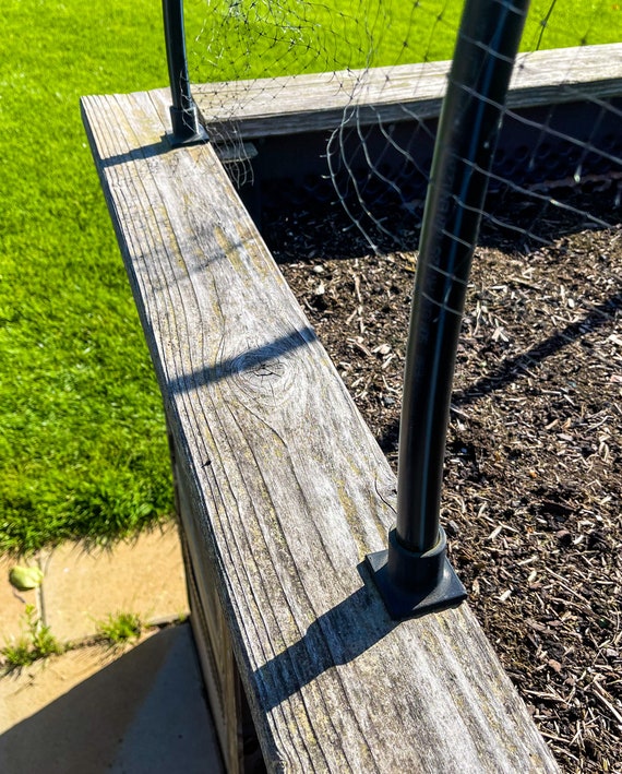 Schienenschwellen-Halterungen Aus Metall – 20 Stück Mit Schrauben, Für Garten, Hochbeete, Wege