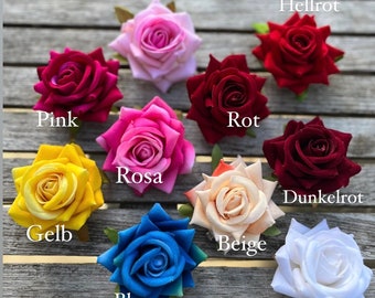 Rose zum Anstecken in verschiedenen Farben