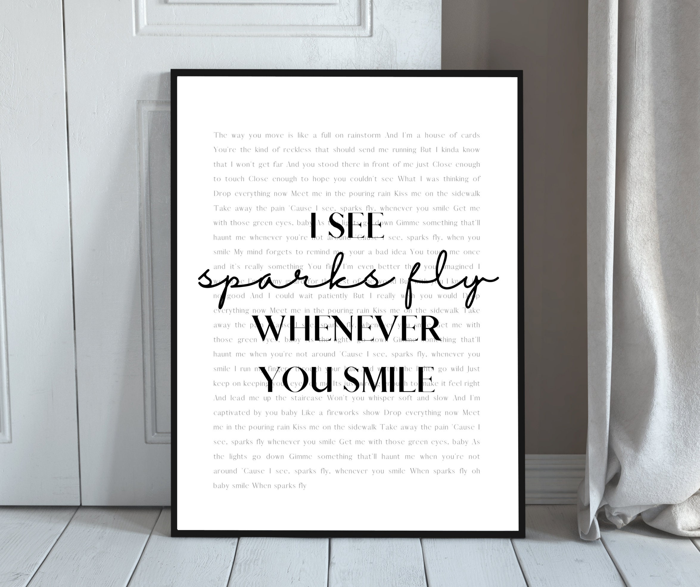 Taylor Swift Sparks Fly Lyrics