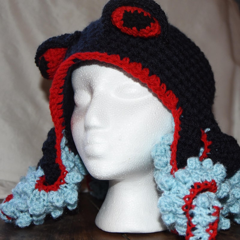 Crochet Kraken Hat Etsy