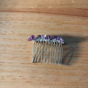 Crystal Hair Barrette • Healing Stone Hair Clip • Handmade Hair Accessory