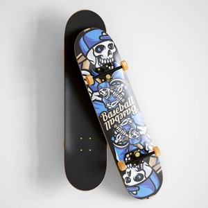 Handmade Baseball Skateboard - Beautiful Adult Characters Skateboard With Canvas Art Painted - Skateboard for Extreme Sports & Outdoors