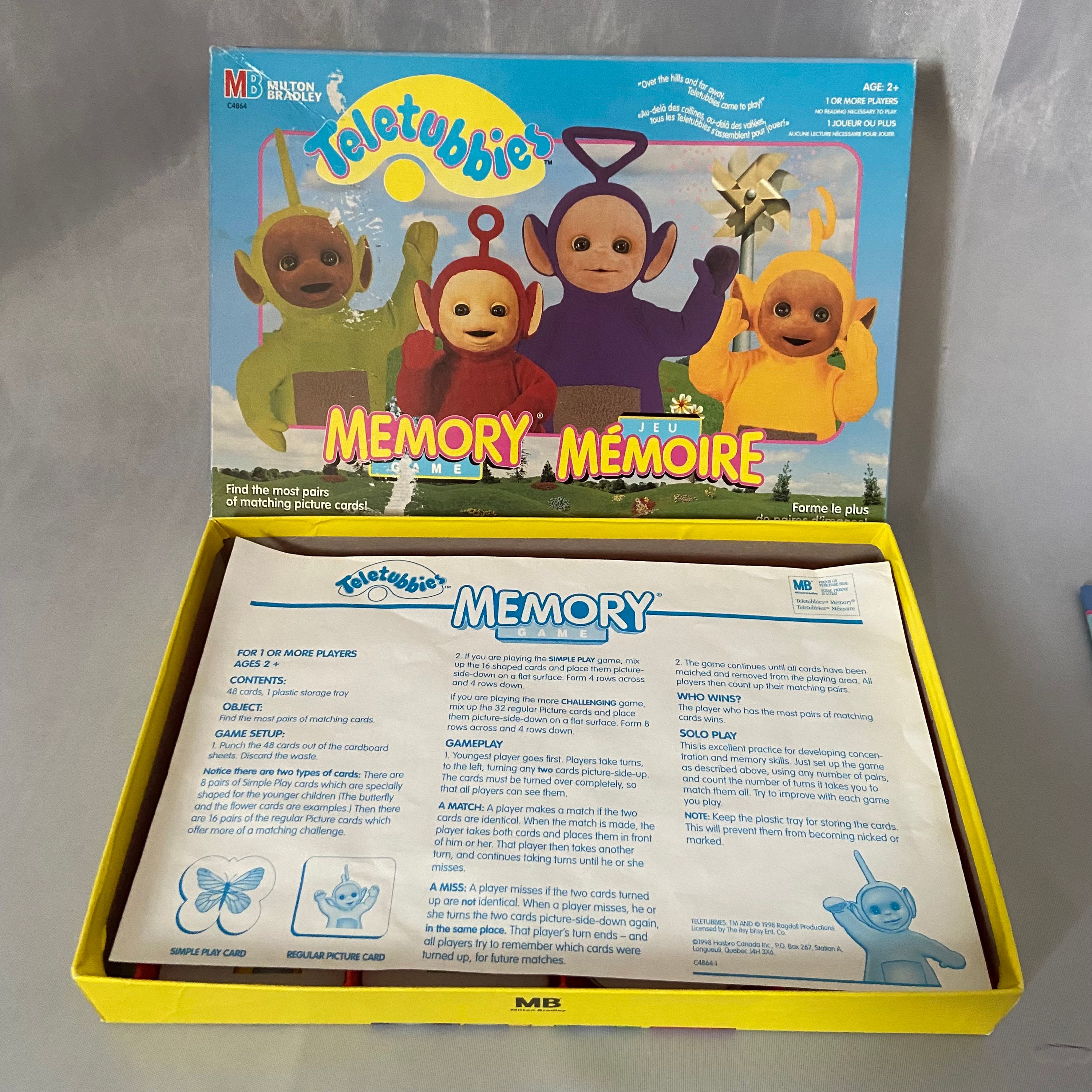 90s Teletubbies Memory Match Game COMPLETE - Etsy