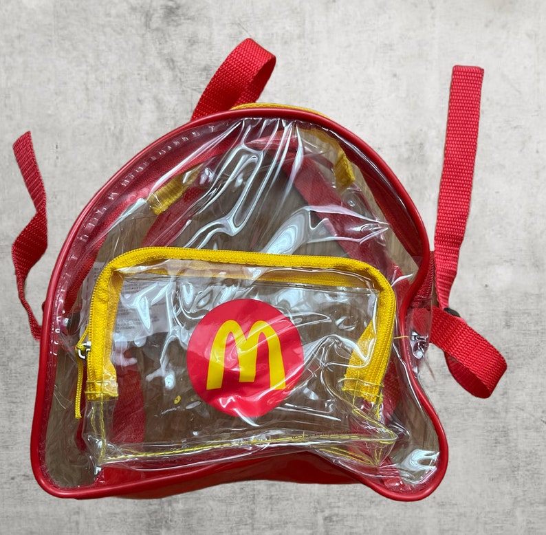 Mcdonalds 2001 Play Food Set PVC Backpack Vintage Near Complete Fast