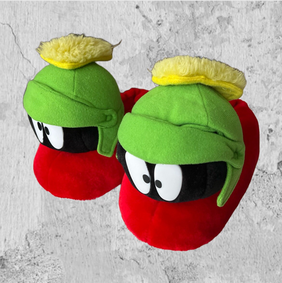 LOONEY TOONS Vintage 1999 Marvin the Martian Slippers Warner  display picture 3
