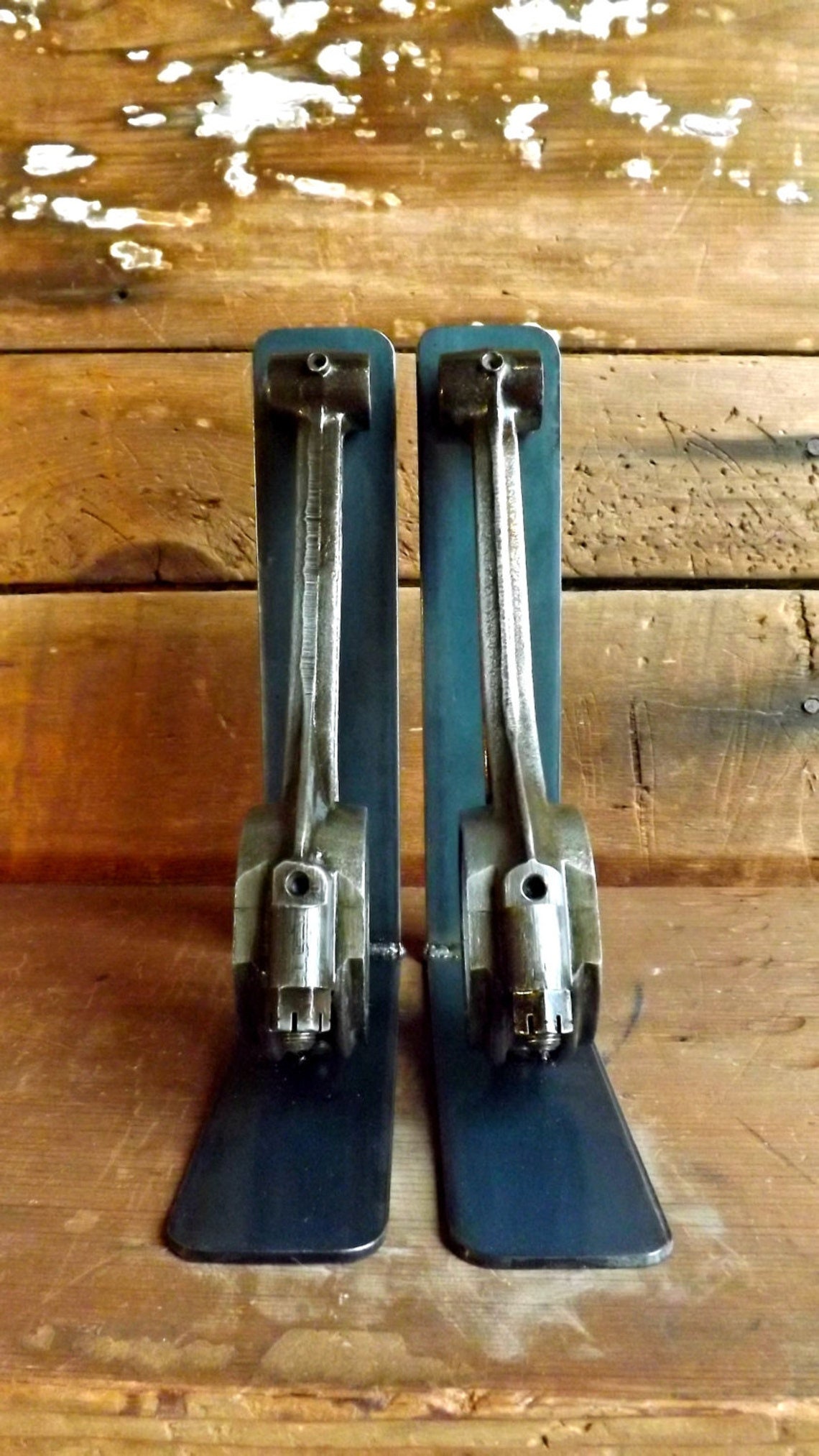 Connecting Rod Bookends Piston Bookends Industrial Bookends Steampunk