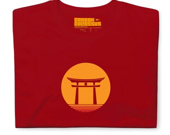 Torii Gate Rising Sun Japanese T-Shirt