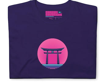 Torii Gate Cyberpunk / Vaporwave Japanese T-Shirt