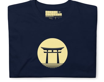Torii Gate Full Moon Japanese T-Shirt