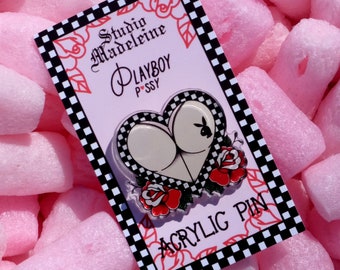 Playboy P* Acrylic Pin