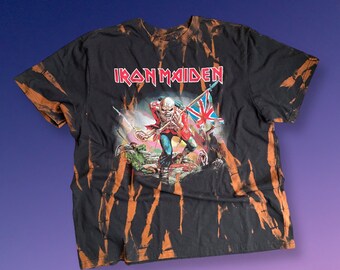 Iron maiden bleached shirt Clearance