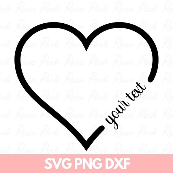 Open Heart DIGITAL DOWNLOAD | svg png dxf eps Instant Digital Download