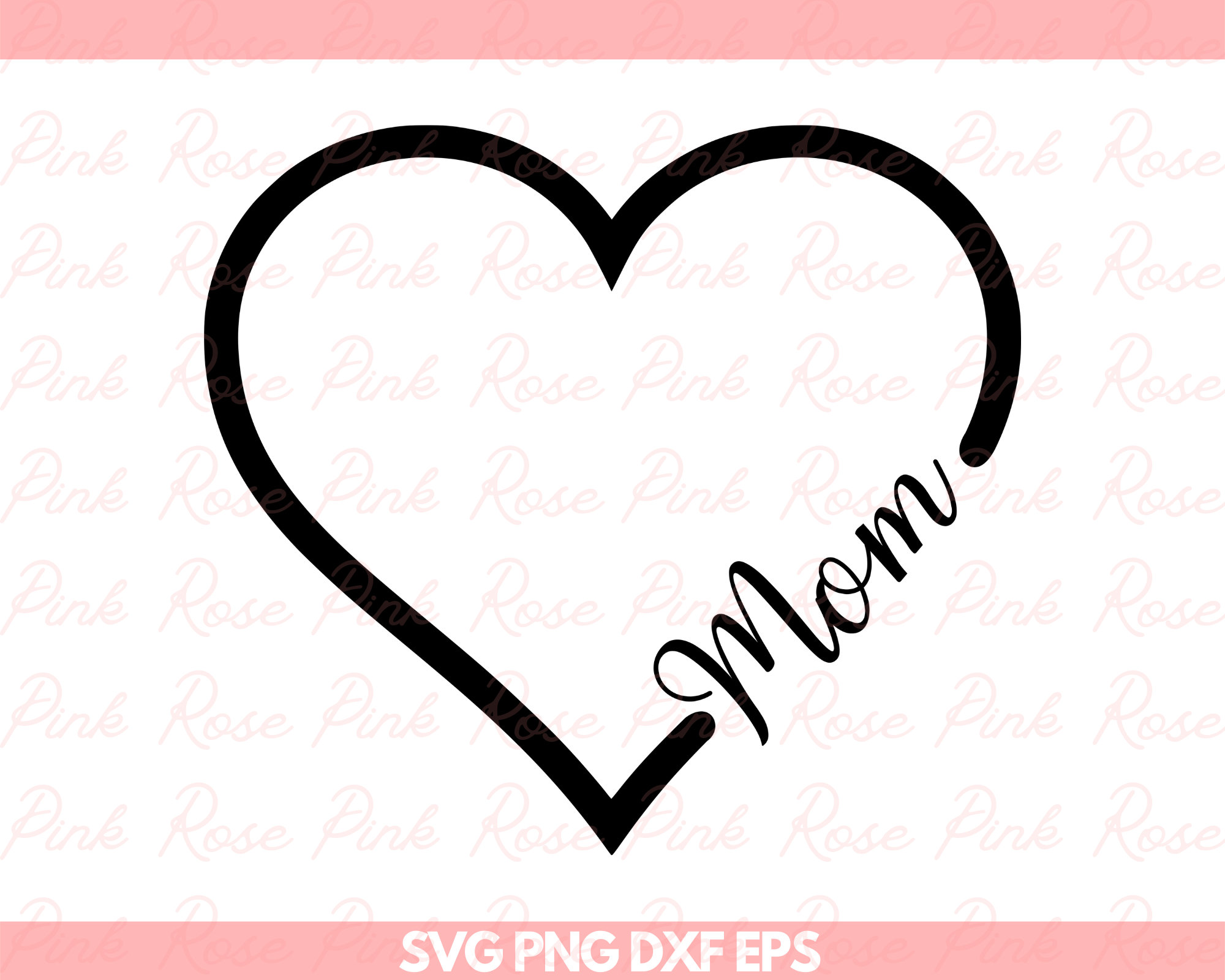 Mom Heart DIGITAL DOWNLOAD Svg Png Dxf Eps Instant Digital - Etsy