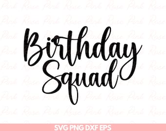 Compleanno Squadra DOWNLOAD DIGITALE / svg png dxf eps Download digitale istantaneo