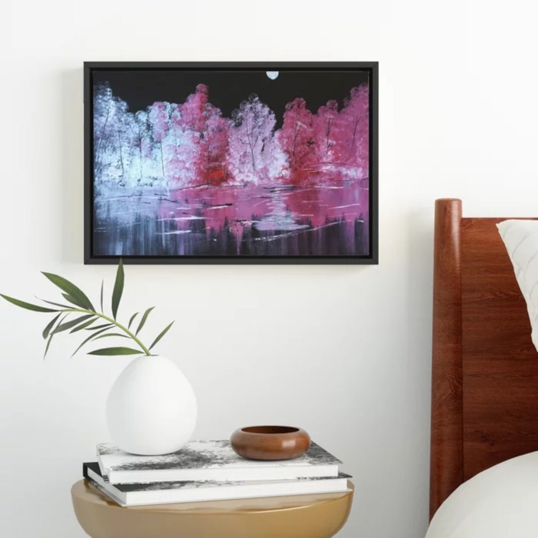 Blush Pink Wall Art Pink and Black Wall Art Black Pink Wall Etsy