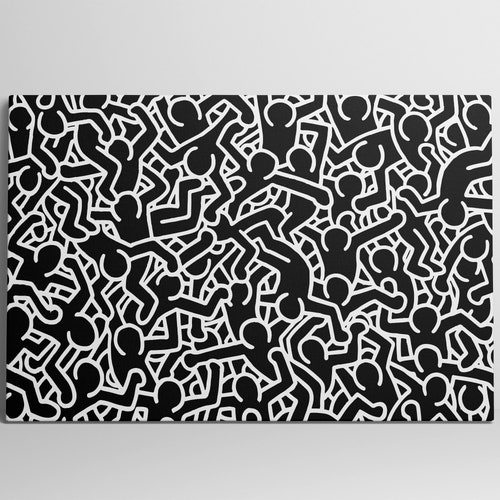 Keith Haring Wall Decal Art Home Decor Wall Sticker Keith Etsy