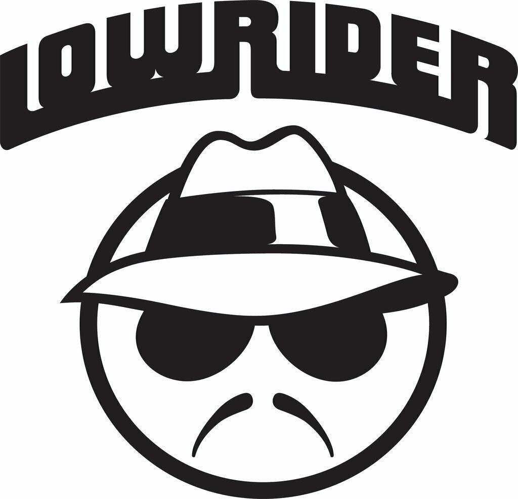 Lowrider 5x5 White Vinyl Window Decal for Cars Trucks Etsy