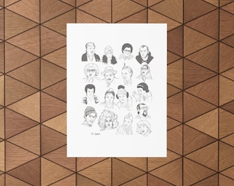 SCTV Poster, Cast, Roster, Characters, Sketch Comedy, Eugene Levy, John Candy, Rick Moranis, Catherine O'Hara, Martin Short, Classic TV