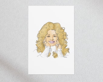 Dolly Parton, Poster, Music Legend, Jolene, Country Music, Classic Rock, Legendary Musician, Hand-drawn, Pop Culture, Songwriter