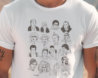 SCTV Shirt, Cast, Roster, Characters, Sketch Comedy, Eugene Levy, John Candy, Rick Moranis, Catherine O'Hara, Martin Short, Classic TV
