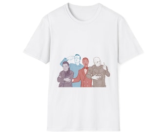 Red Dwarf Cast, Lister, Rimmer, Cat, Kryten, Craig Charles, British Comedy, UK, BBC, Sci-Fi | Unisex Softstyle T-Shirt