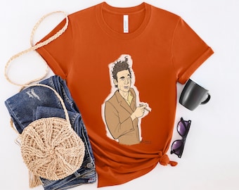 Seinfeld Shirt, Kramer, Cosmo Kramer, Classic TV, Funny, Caricature, Hand drawn, Tee, Comedy, Sitcom, 90s, Nostalgic