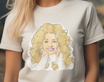 Dolly Parton, T-Shirt, Tee, Music Legend, Jolene, Country Music, Classic Rock, Legendary Musician, Hand-drawn, Pop Culture, Songwriter