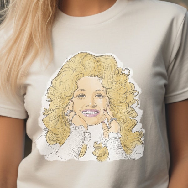 Dolly Parton, T-Shirt, Tee, Music Legend, Jolene, Country Music, Classic Rock, Legendary Musician, Hand-drawn, Pop Culture, Songwriter