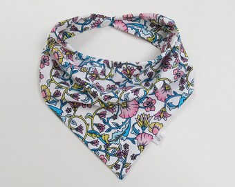 Cooling Floral Dog Bandana, Wrinkle & Stain Resistant Dog Scarves, Snap Dog Bandannas, Summer Swim Dog Scarf, Gift For Dog