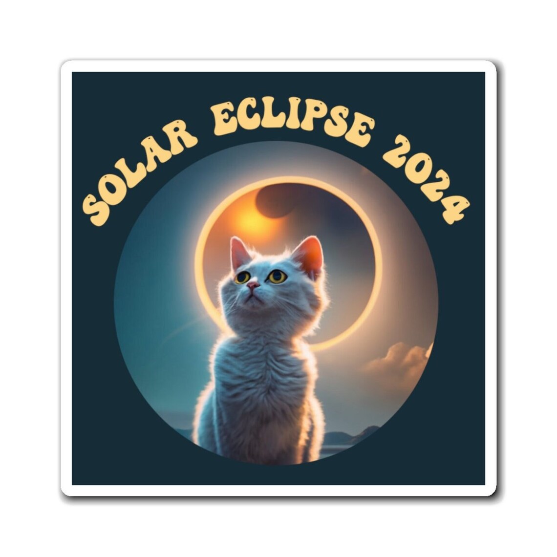 2024 Solar Eclipse Gift, April 8 2024, Eclipse Cat Lover, 04.08.24, 4
