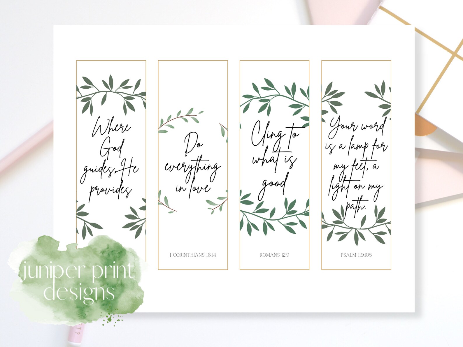 Scripture Printable Bookmarks - Printable Bible Bookmarks - Bookmark ...