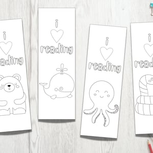 Printable Bookmarks for Kids | Kids Printable Bookmark | Animal ...