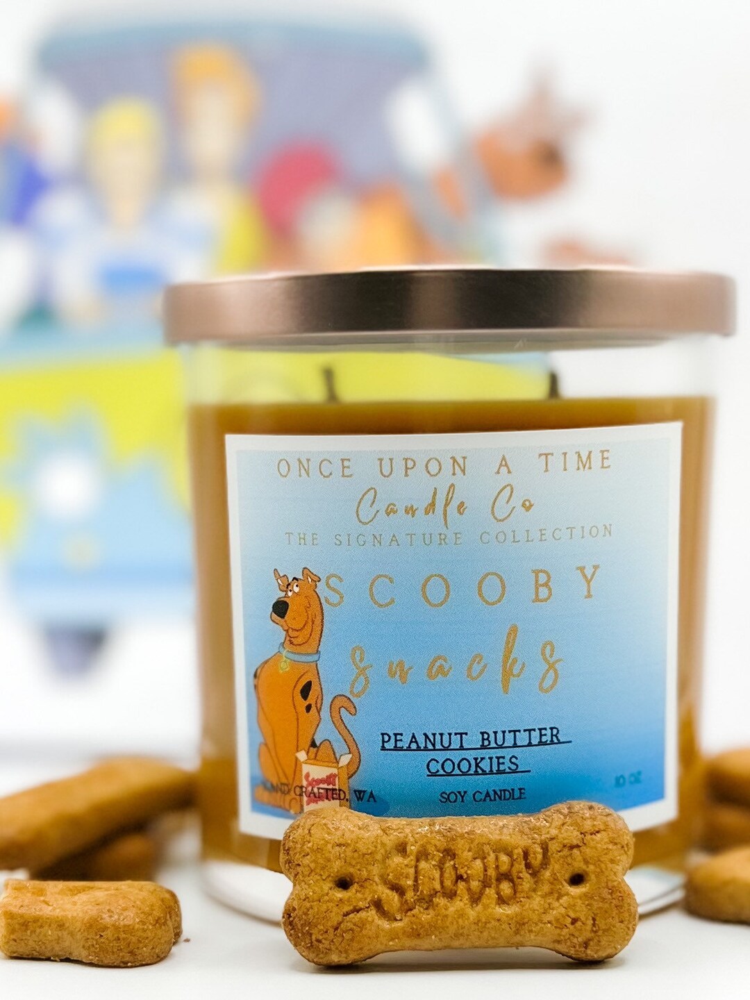 Scooby Dooscooby Snackpeanut Butter Cookies Soy Wax Candle Etsy