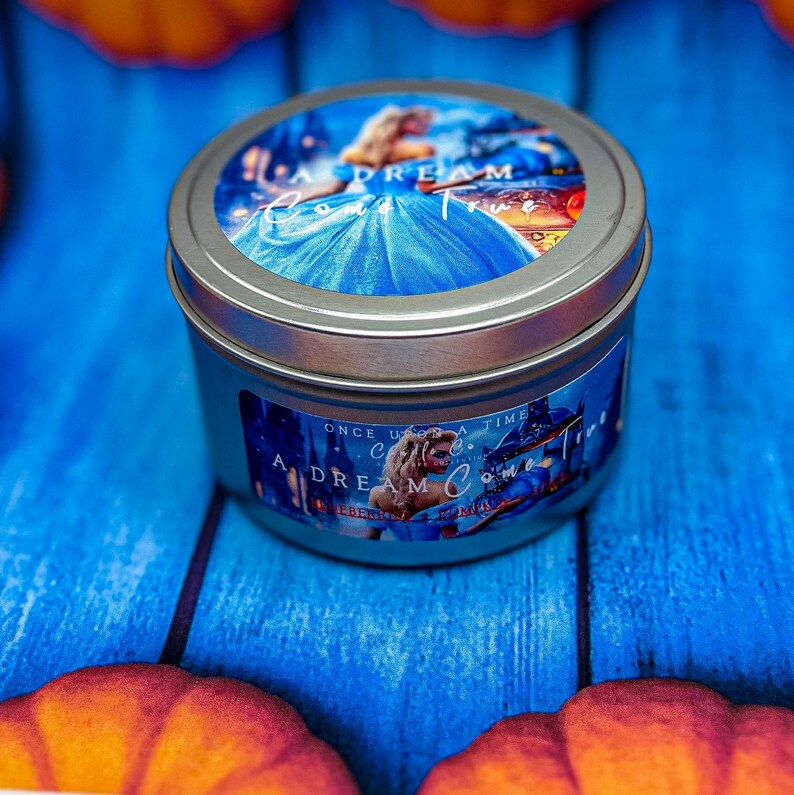 Cinderella, A Dream Come Trueblueberry & Pumpkin Soy Wax Candle