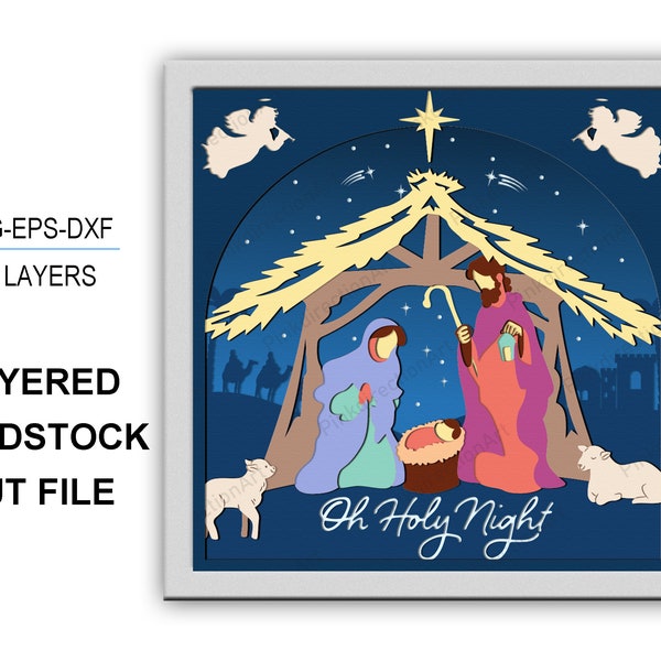 Nativity Christmas 3D box, Nativity Scene Shadow Box svg Layered Svg Light Box Svg, Christmas Decor, Merry Christmas, Nativity Scene 3D Box Nativity Christmas 3D box, Nativity Scene Shadow Box svg Layered Svg Light Box Svg, Christmas Decor, Merry Christmas, Nativity Scene 3D Box