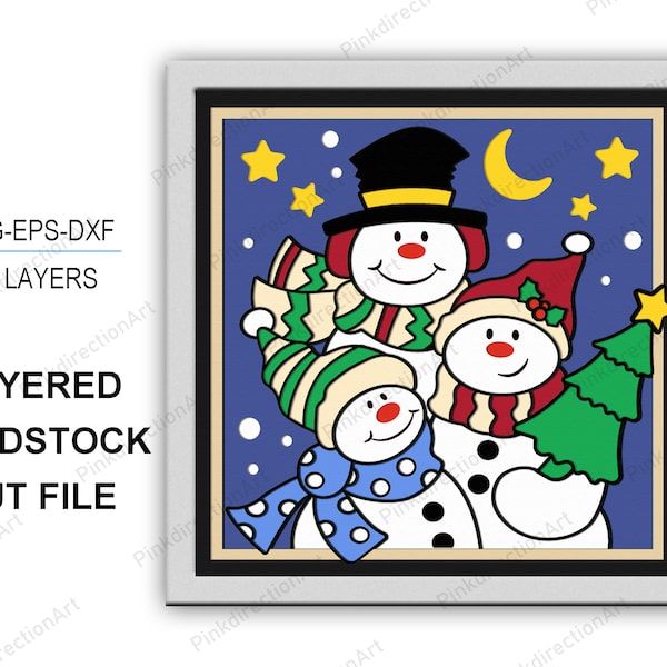 Snowman Family 3D Box, Snowman Family Shadow Box svg 3D Layered Svg Light Box Svg Cricut Files Light Box, Cardstock Svg, Merry Christmas svg Snowman Family 3D Box, Snowman Family Shadow Box svg 3D Layered Svg Light Box Svg Cricut Files Light Box, Cardstock Svg, Merry Christmas svg